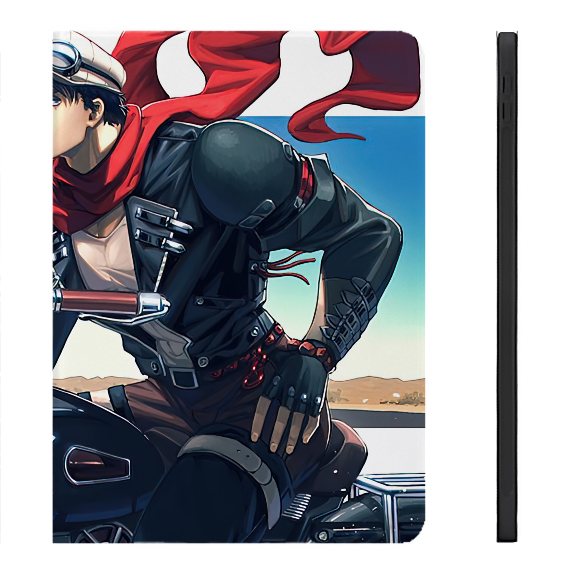（画像用） ジョジョの奇妙な冒険 JoJo's Bizarre Adventure IPadケース ペンホルダー付き ブックスタイルデザイン